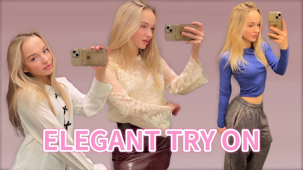 [4K USA] TRY ON HAUL | Elegant Outfits & Stylish Tops