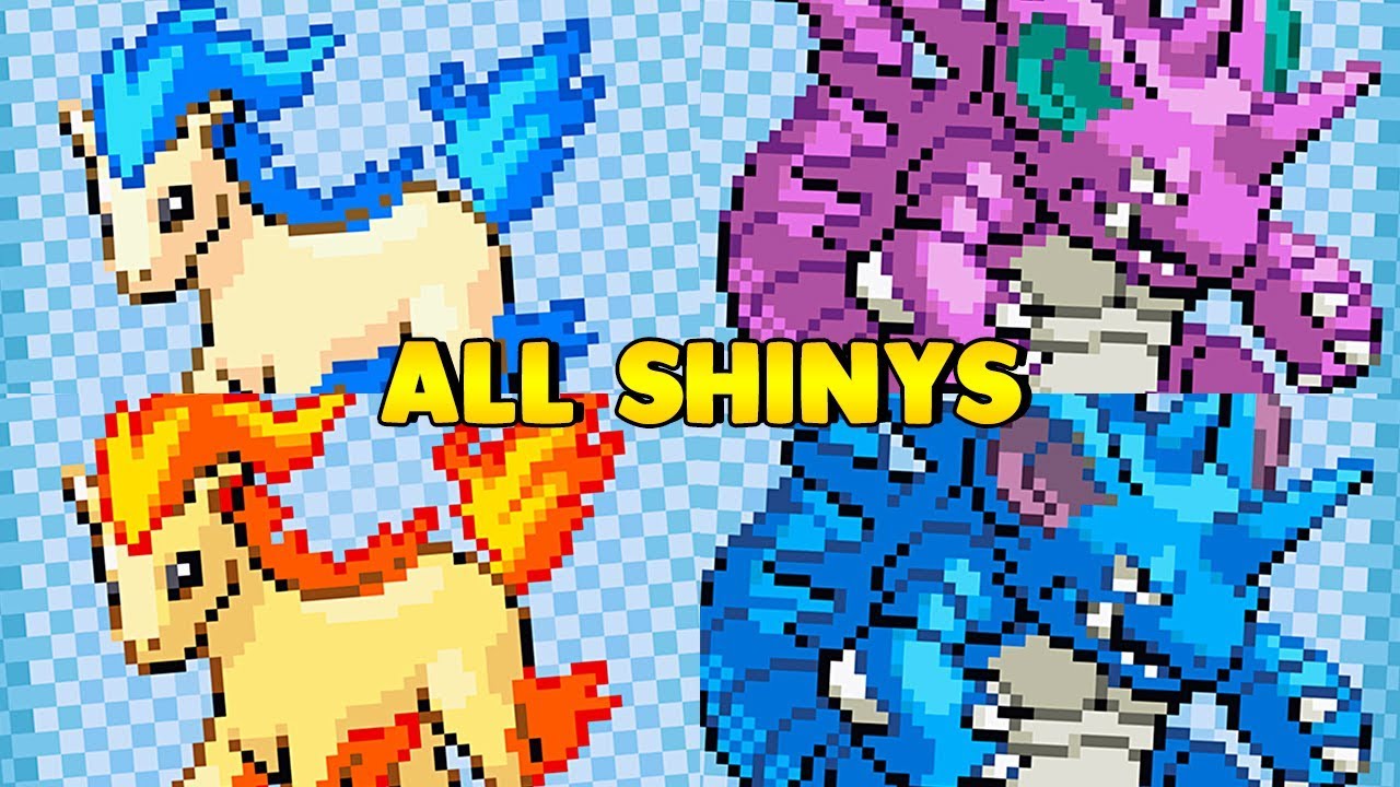 Pok&eacute;mon Fire Red & Leaf Green - All SHINY Pok&eacute;mon Comparison