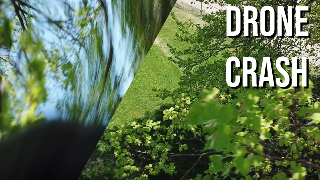 An Over Dramatic Video of a Drone Crashing Into a Tree