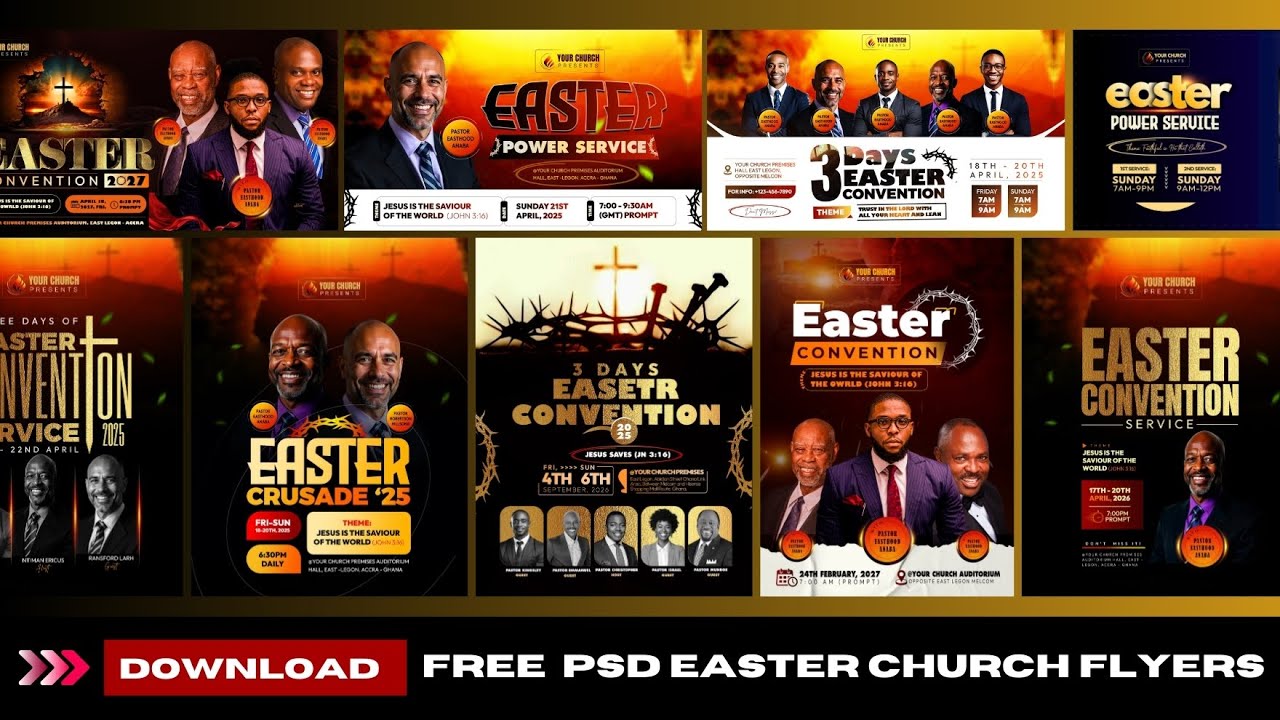 FREE PSD Church Flyer Files - Fully Editable | WORD: Proverbs 7
