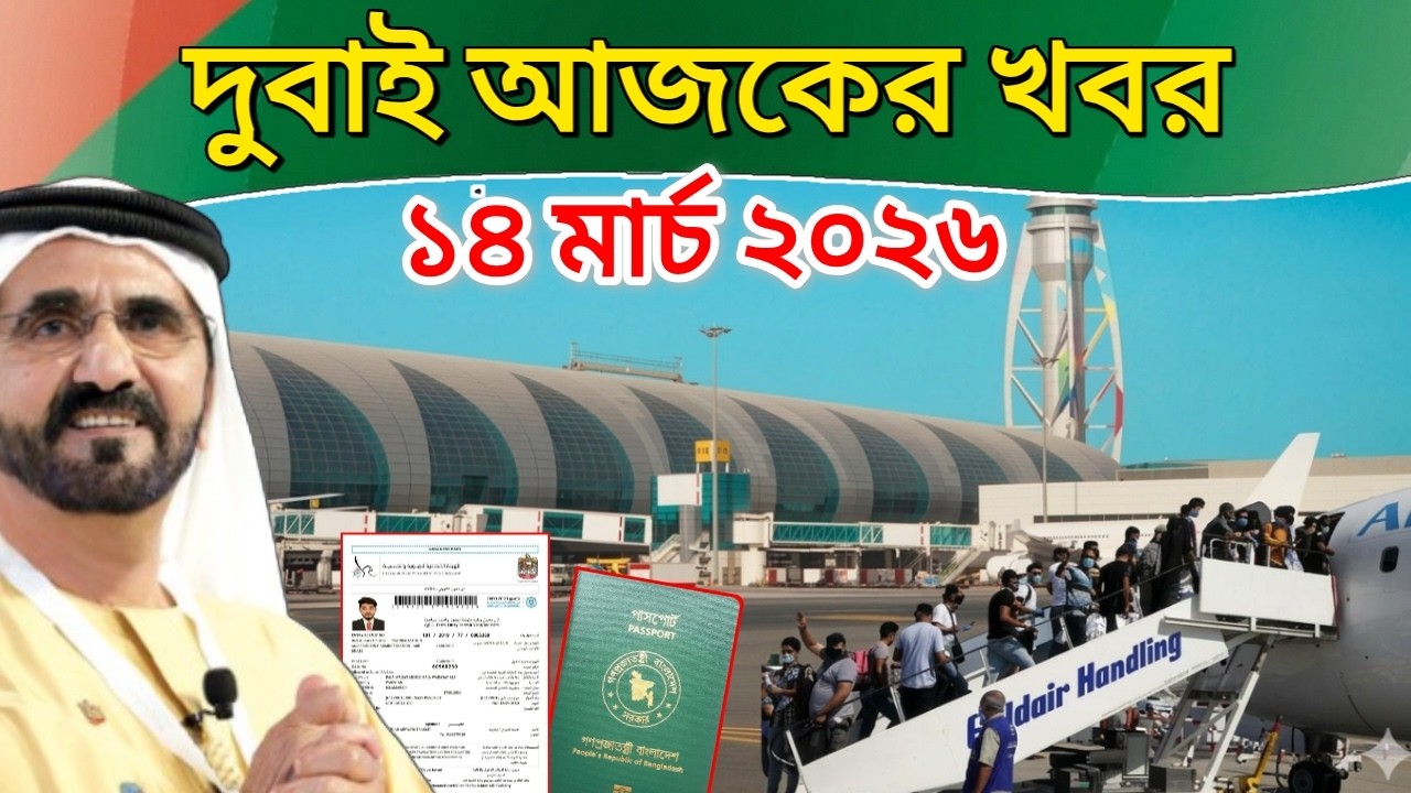 ব্রেকিং: দুবাই ফ্লাইটের নতুন রুলস জারি। ভিসা আপডেট। আজকের দুবাই ৩ টি বড় খবর (১৪ মার্চ ২০২৬)