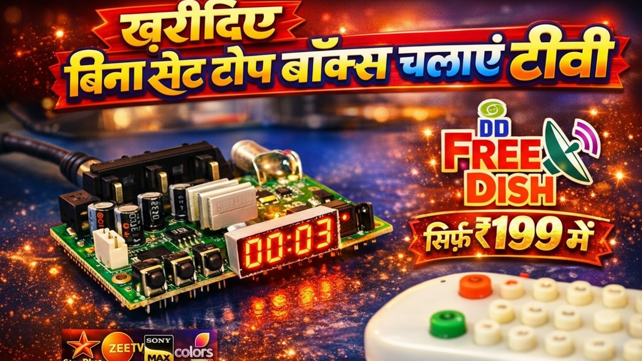 बिना Box कैसे चलाएं ₹199 में! DD Free Dish MPEG-2 Card Unboxing & Review