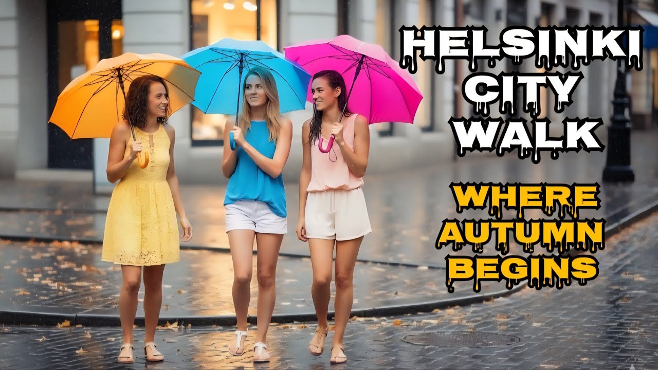 Helsinki in Start of Autumn | Peaceful Walking Tour