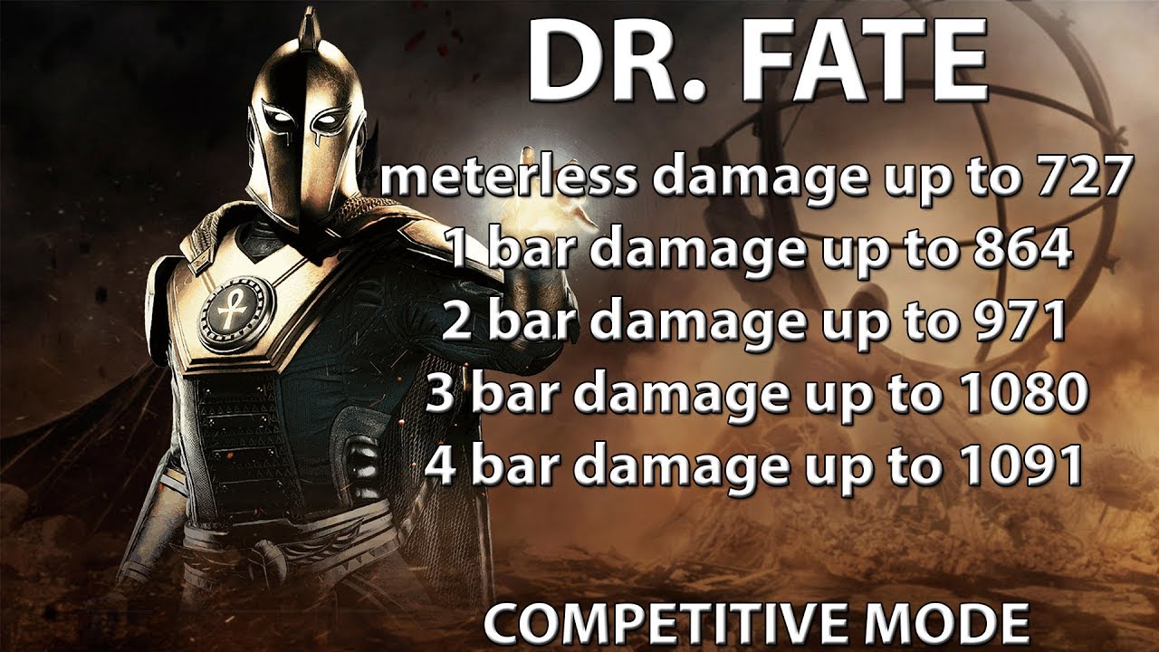 Injustice 2: Doctor Fate combo guide. Beginner/advanced. Damage up to 1091. Your Fate is sealed!