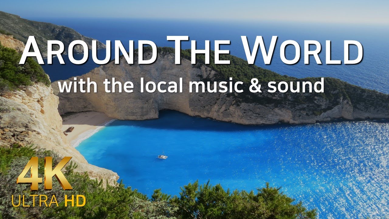 [4K]음악과 함께하는 세계 여행  - 각국의 아름다운 풍경, 현지 전통 음악과 소리