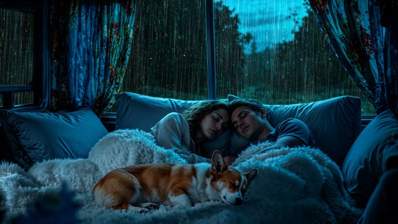 Расслабляющая атмосфера Van Thunderstorm ⛈️ Сильный дождь для глубокого сна и снятия стресса