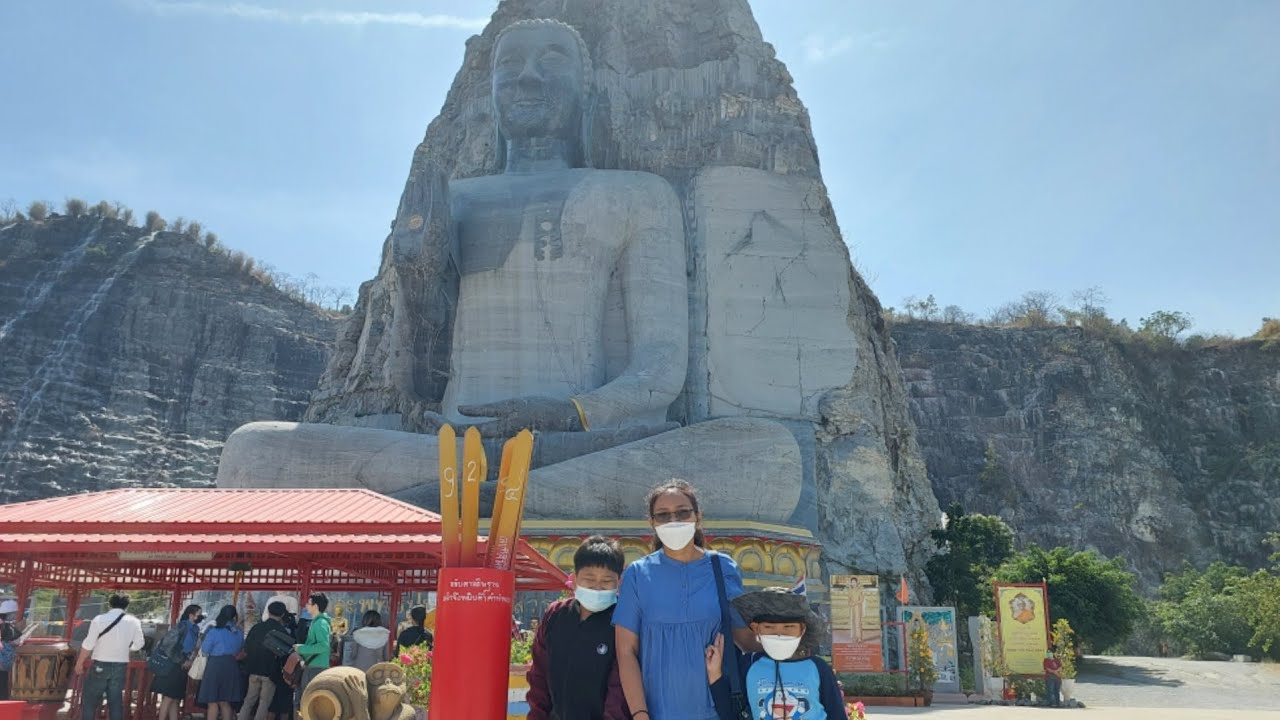 สักการะหลวงพ่ออู่ทอง วัดเขาทำเทียม สุพรรณบุรี พระพุทธรูปแกะสลักองค์ใหญ่ที่สุดในโลก