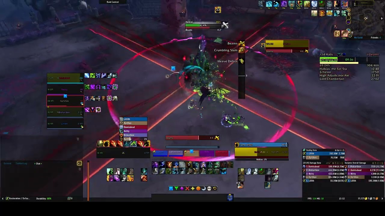 Farseer Resto Shaman M+ | +14 Halls of Atonement | Healer