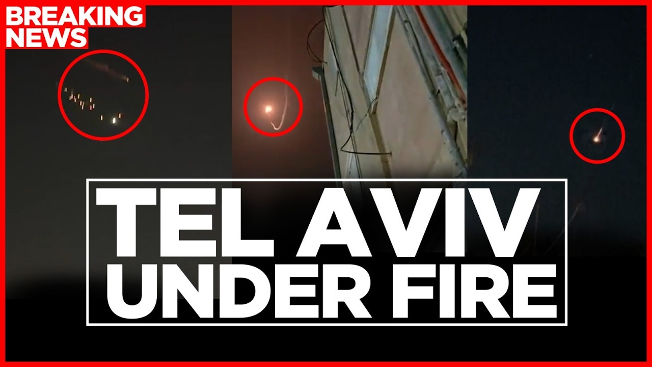 IRAN STRIKES TEL AVIV: DRAMATIC FOOTAGE OF Cluster Missiles Rain On City High‑Rises | US-Iran War