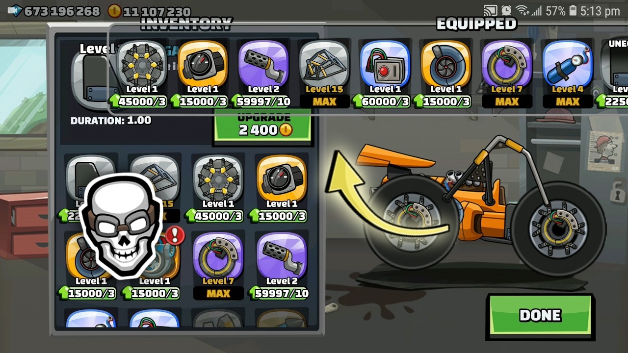 💀⚠️ INSANE TUNING PART SLOTS !! - Hill Climb Racing 2