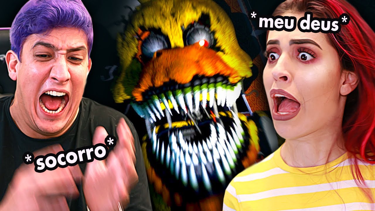 JOGAMOS FNAF 4 PELA PRIMEIRA VEZ (ft. Gab Araujo)