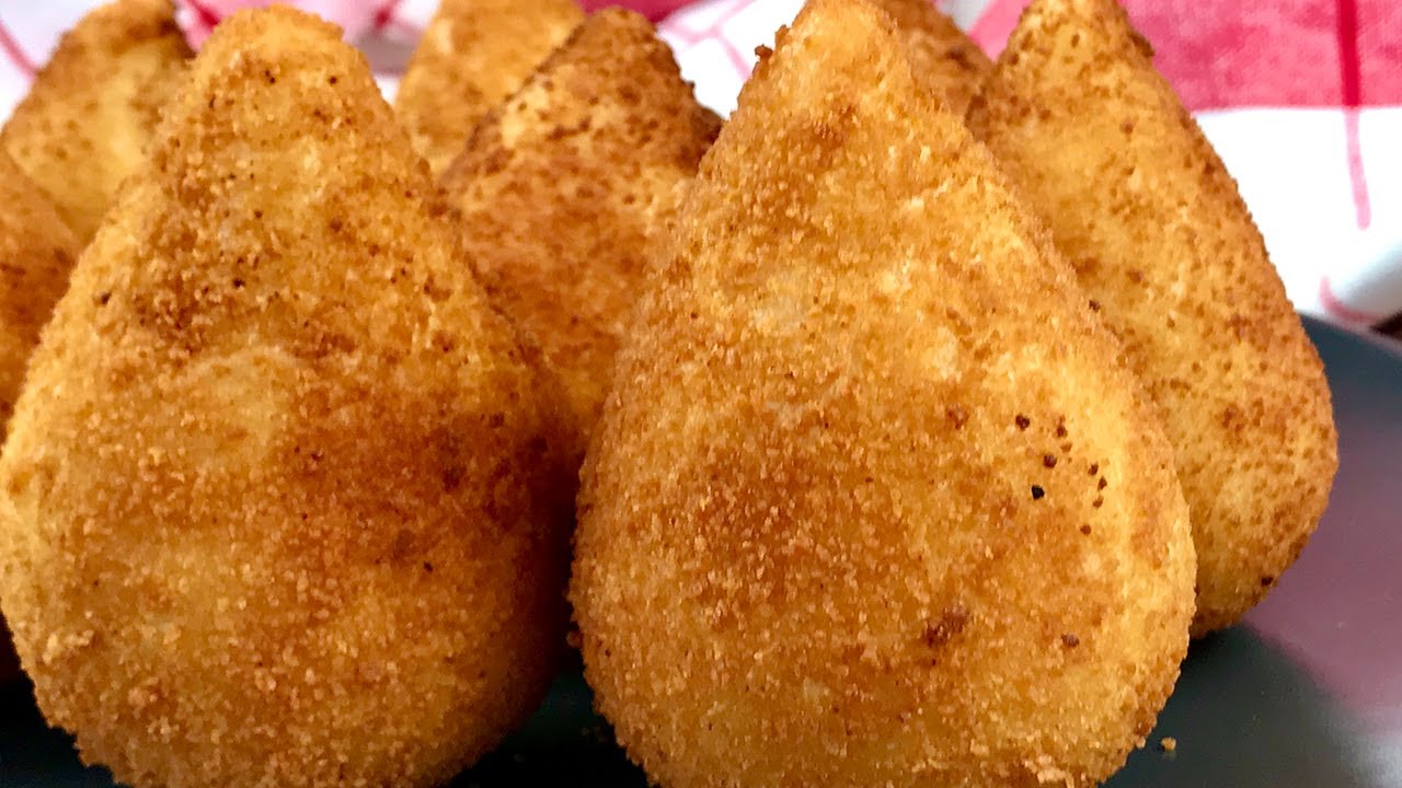 Coxinhas de Frango (POLLO)  Un aperitivo Brasile&ntilde;o que te va a encantar 😋😋 I Salgados fritos