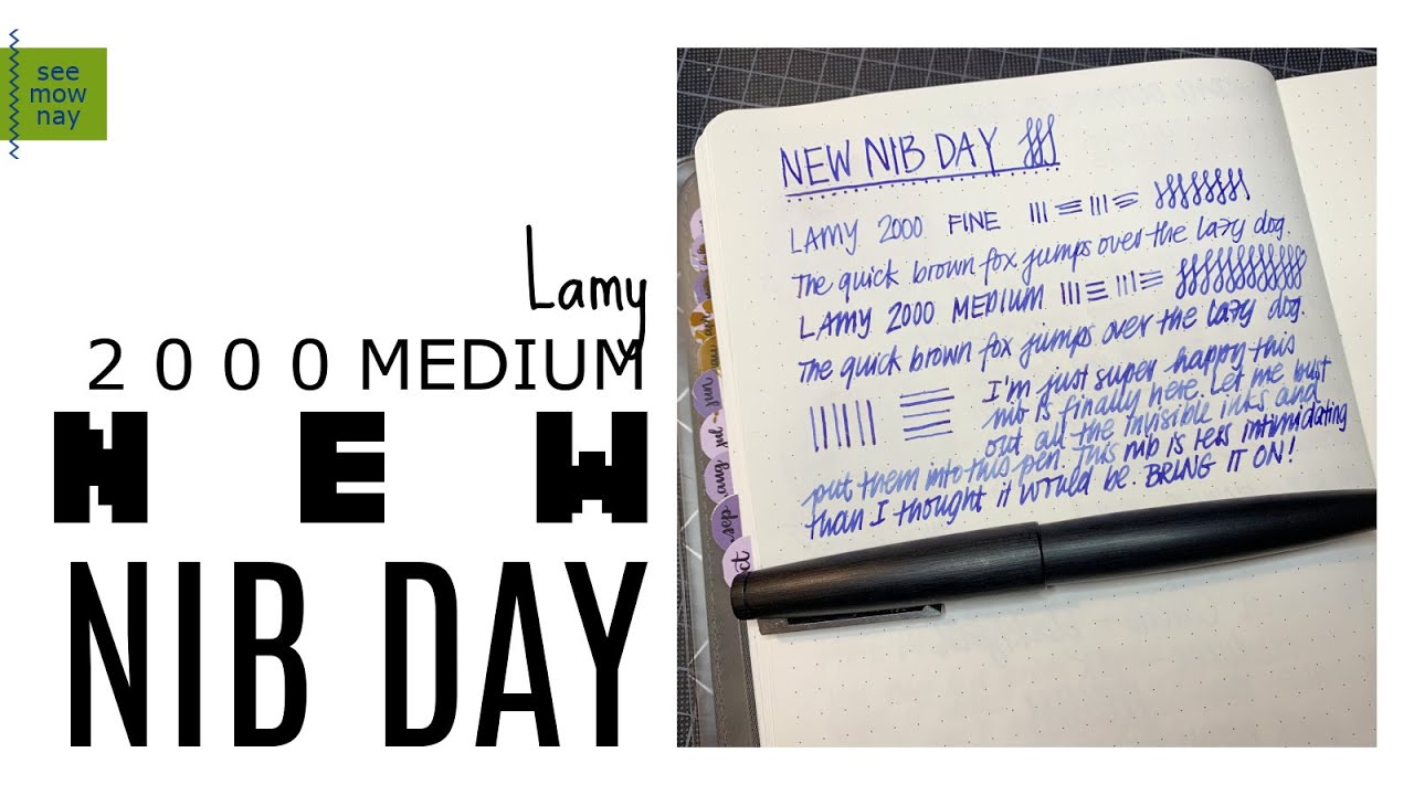 Новый день пера: перо Lamy 2000 MEDIUM — такое широкое и такое влажное!
