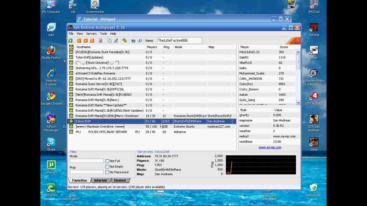 How to flood a SA-MP server 2011 HD RO ENG