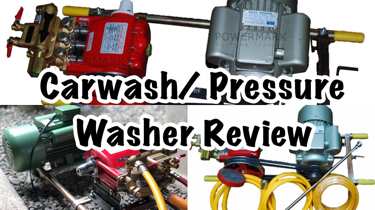 Pressure Washer Installation Review | Carwash | Belt Driven Pressure Washer |Mark Dean Gumiran