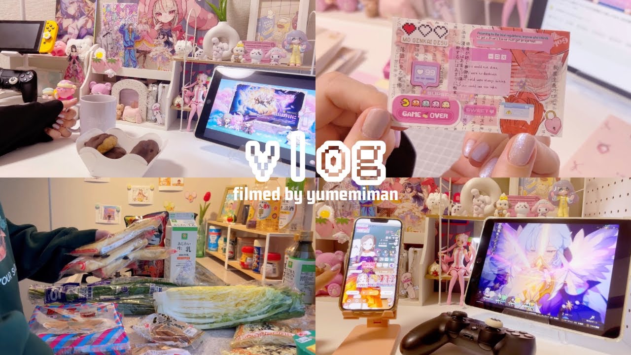 vlog∵ ⌇オタクの日常3日間まとめ๋࣭🎮💭⌇崩壊スターレイル⌇リヴリー⌇学マス⌇コラージュ⌇