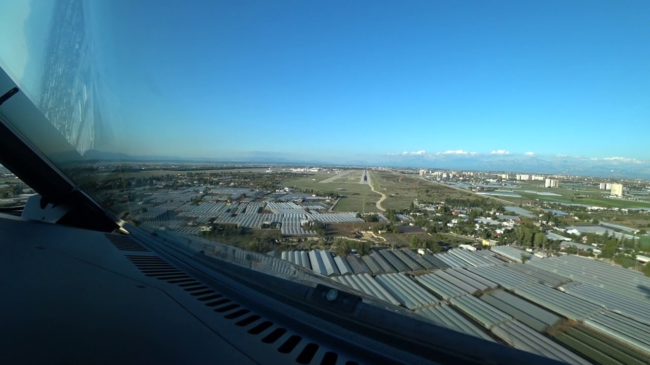Посадка самолета Airbus A320. Анталья