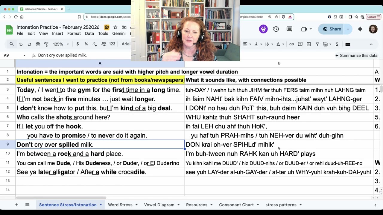 American English Intonation Practice - February 25, 2026