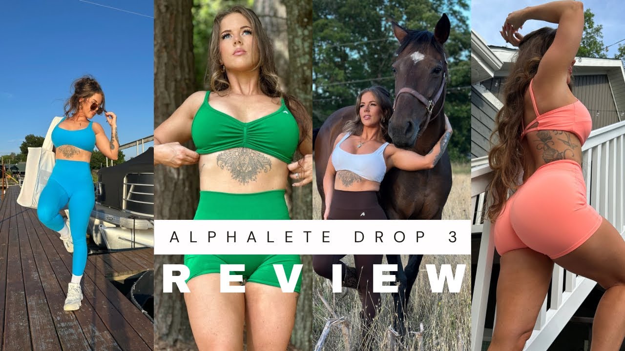 Alphalete drop 3 review | new pump leggings | code MISTY