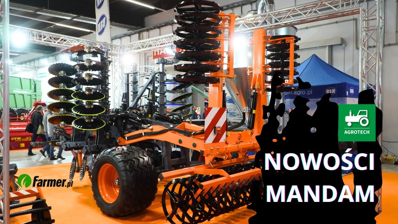 Mandam - agregat Flex na topie i nowość - brona talerzowa z aplikatorem | Agrotech 2024 | Farmer.pl