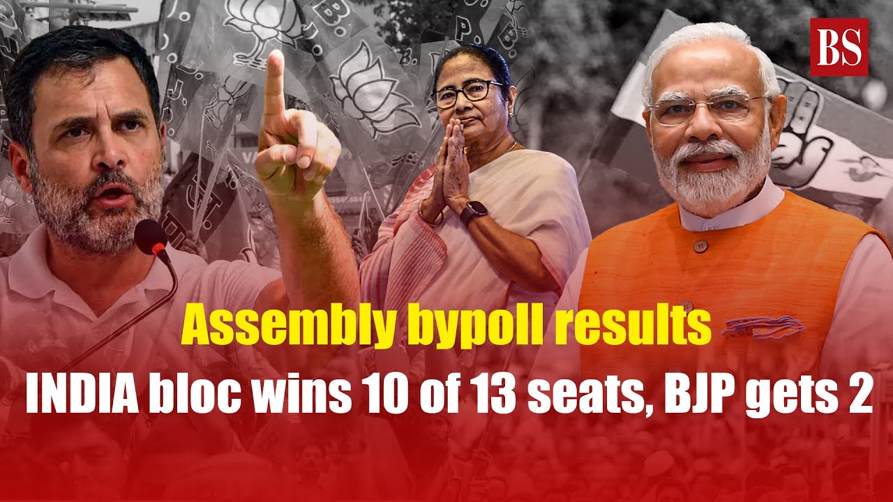 Assembly bypoll results: INDIA bloc wins 10 of 13 seats, BJP gets 2