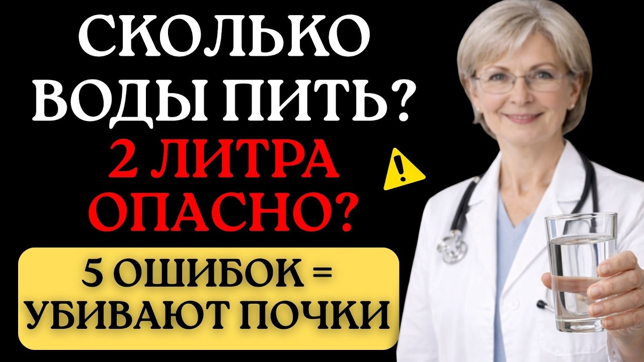 Вы Пьёте ВОДУ неправильно — ПОЧКИ разрушаются! 97% людей делают ЭТУ ошибку каждый день!