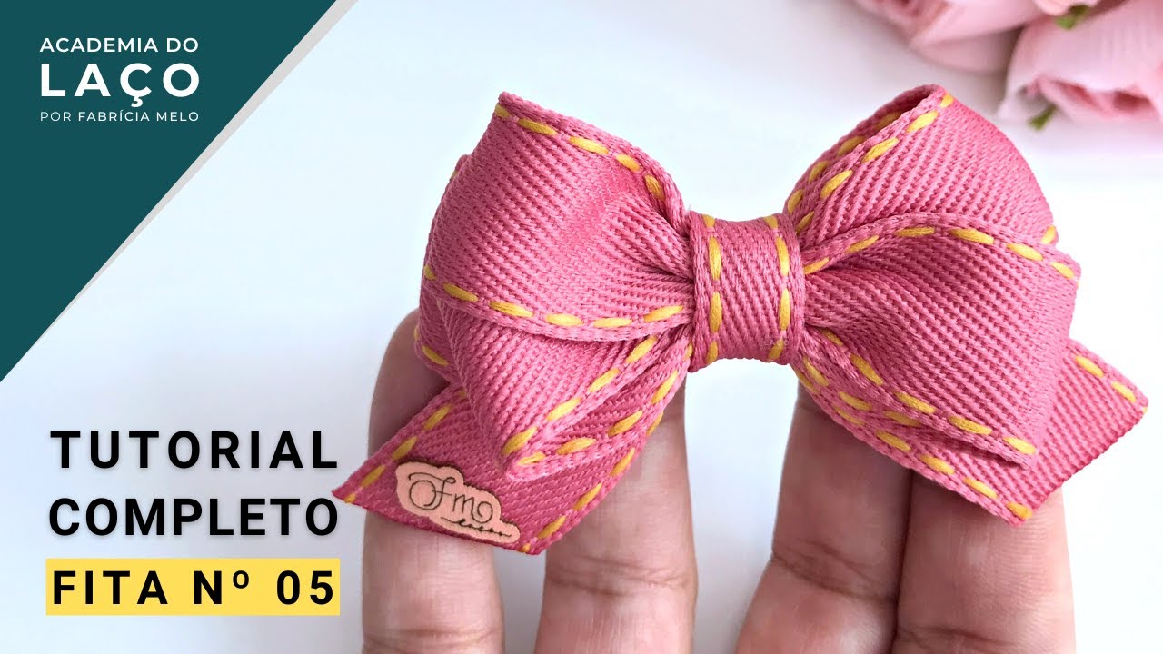 Laço Cruzado Diferente fita número 5 #pap #papdelaços