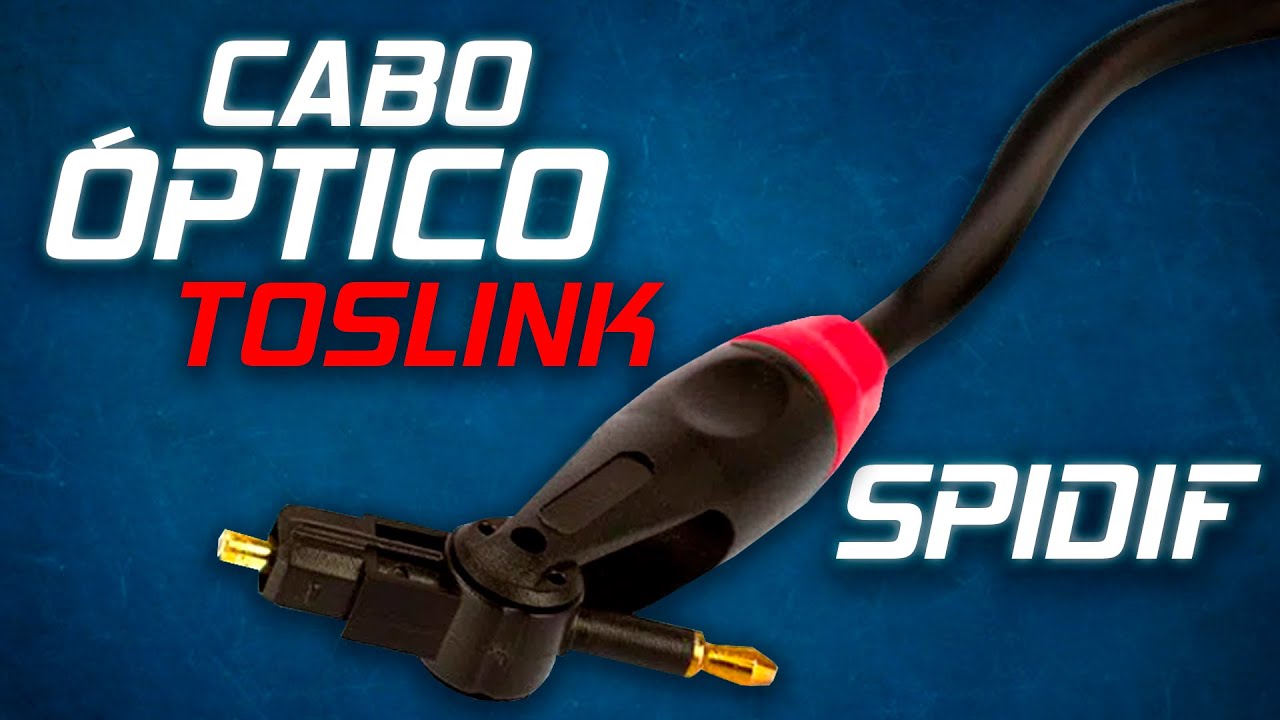 Cabo Óptico TOSLINK (Plug e Mini Plug) SPIDIF para TV BOX