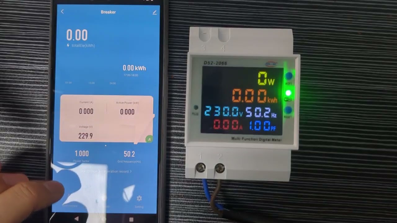 JIUJI D52-2066 6 in 1 digital meter WIFI type tuya smartlif app connecting