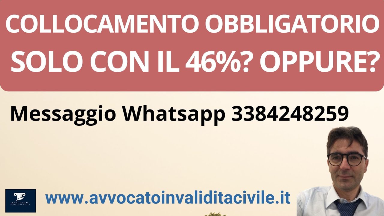 COLLOCAMENTO OBBLIGATORIO SOLO CON IL 46%?