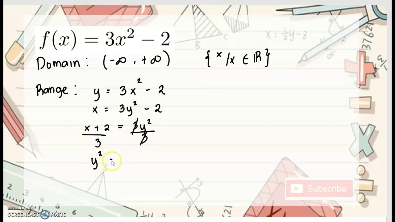 College Calculus 1 l Domain and Range of Functions
