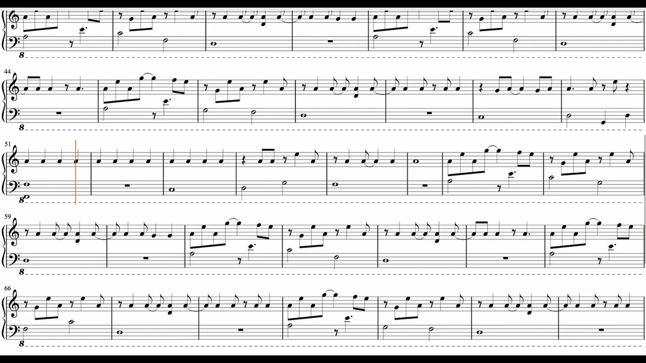 Even in Arcadia – Sleep Token | Piano Scrolling Score Tutorial