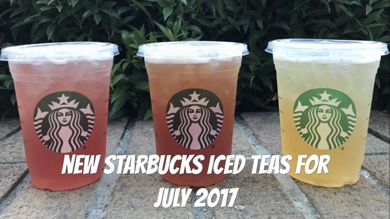New Starbucks Teavana Shaken Iced Teas for July 2017