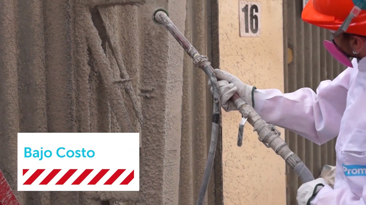 Aprenda a instalar Promaspray P300 de Promat protección pasiva contra el fuego.