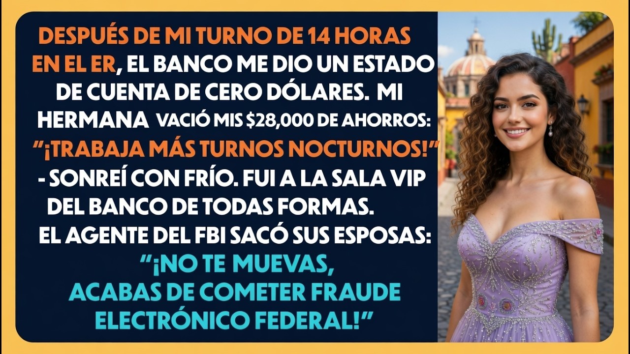 Después de mi turno en urgencias, el fondo de papá estaba vacío; mi hermana se burló.