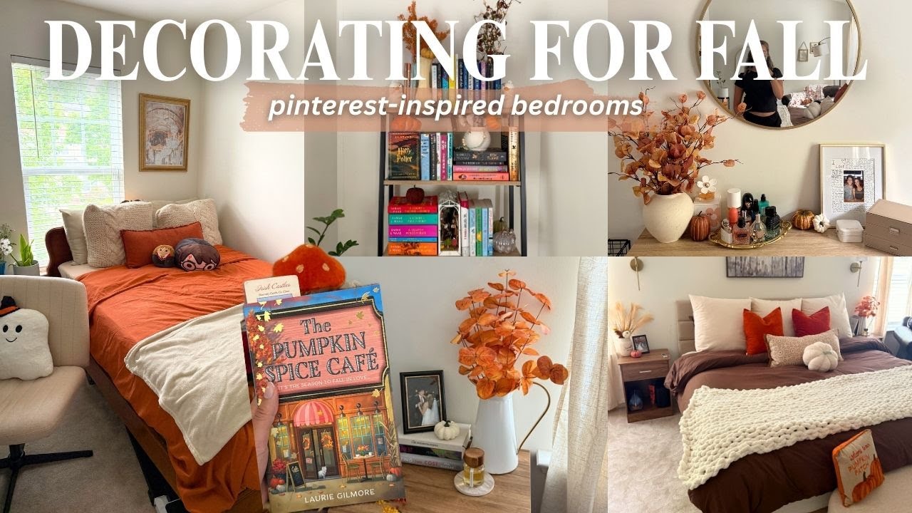 FALL BEDROOM MAKEOVER 2025 🍂 *NEW* cozy decorate with me | warm pinterest-inspired decor