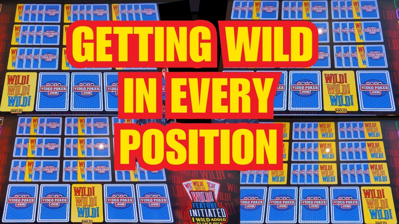 WILDS as far as the eyes can see. Wild, Wild, Wild Double Double Bonus Video Poker - 10 handed