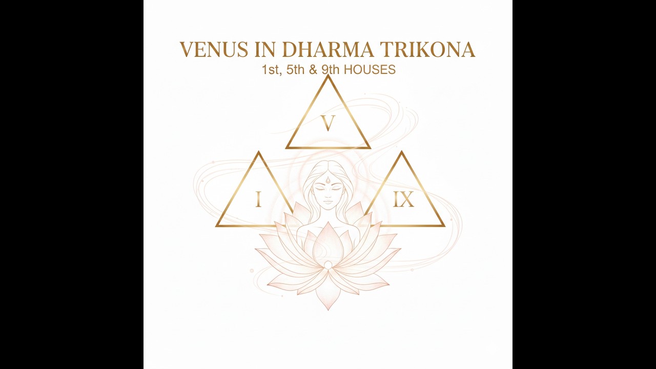 VENUS in DHARMA Trikona 1st, 5th and 9th House