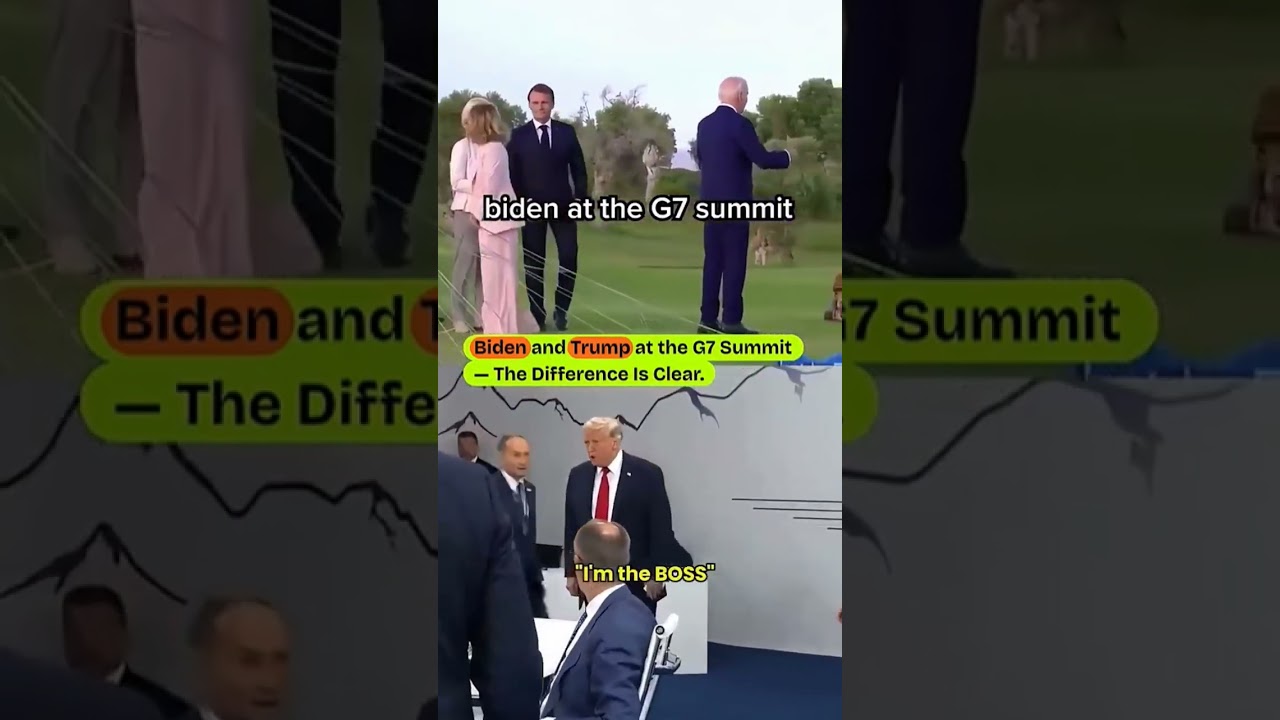Biden at G7 vs Trump at G700 The Difference Everyone Is Talking About #shorts #viral #trending #usa