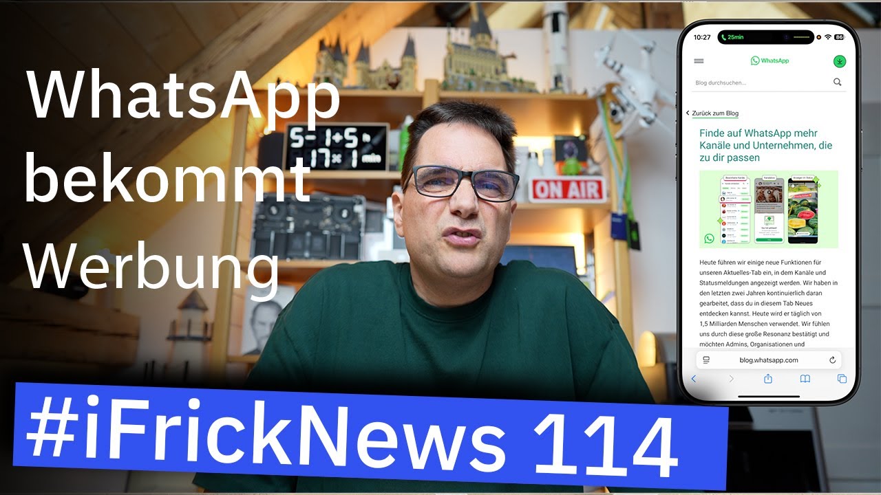 #iFrickNews114: WhatsApp bekommt Werbung - Wie schlimm wird das ?