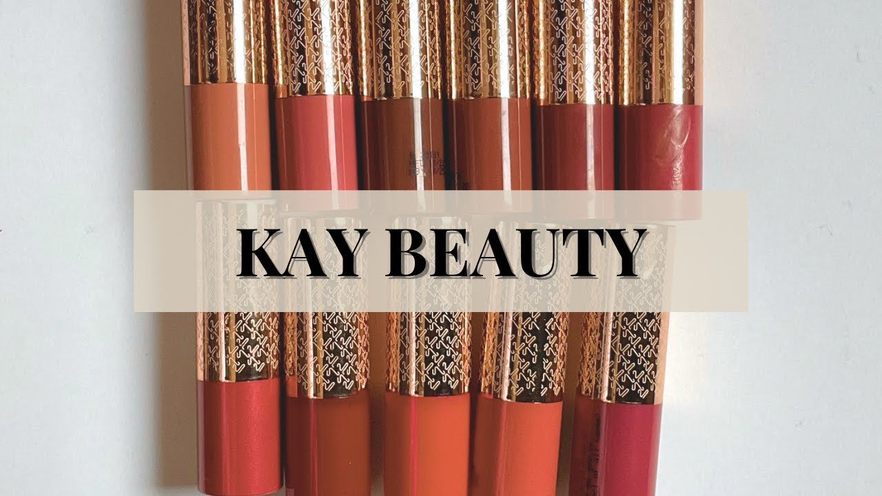 Swatches of Kay Beauty Matte Drama Lipsticks 