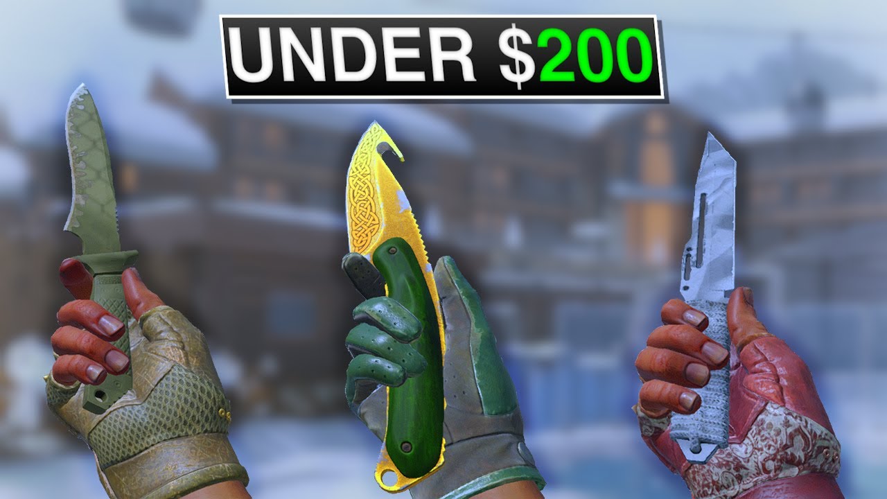 THE BEST KNIFE AND GLOVE COMBOS UNDER $200! (BUDGET COMBOS 2025)
