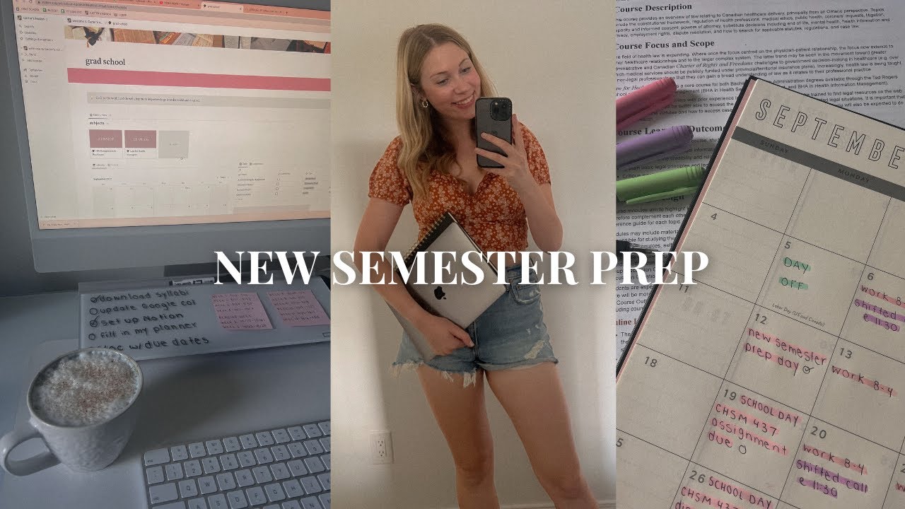 NEW SEMESTER PREP: planning, organizing, notion set-up & school supply haul
