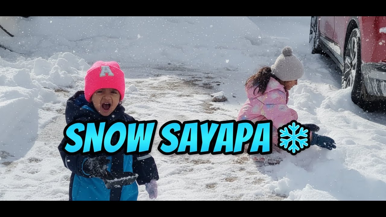 SNOW SAYAPA ❄️ | Canada Mein Driveway Snow Cleaning | Desi Vibes Vlog