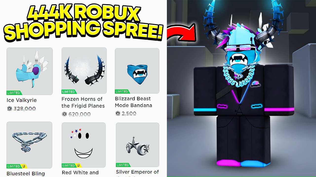 100K ROBUX SHOPPING SPREE!!!