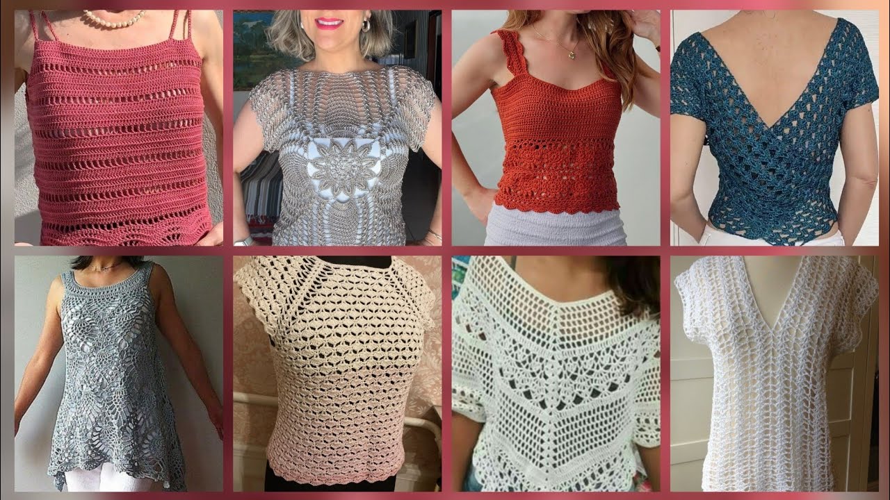 Most beautiful stylish crochet tops blouse design #2025