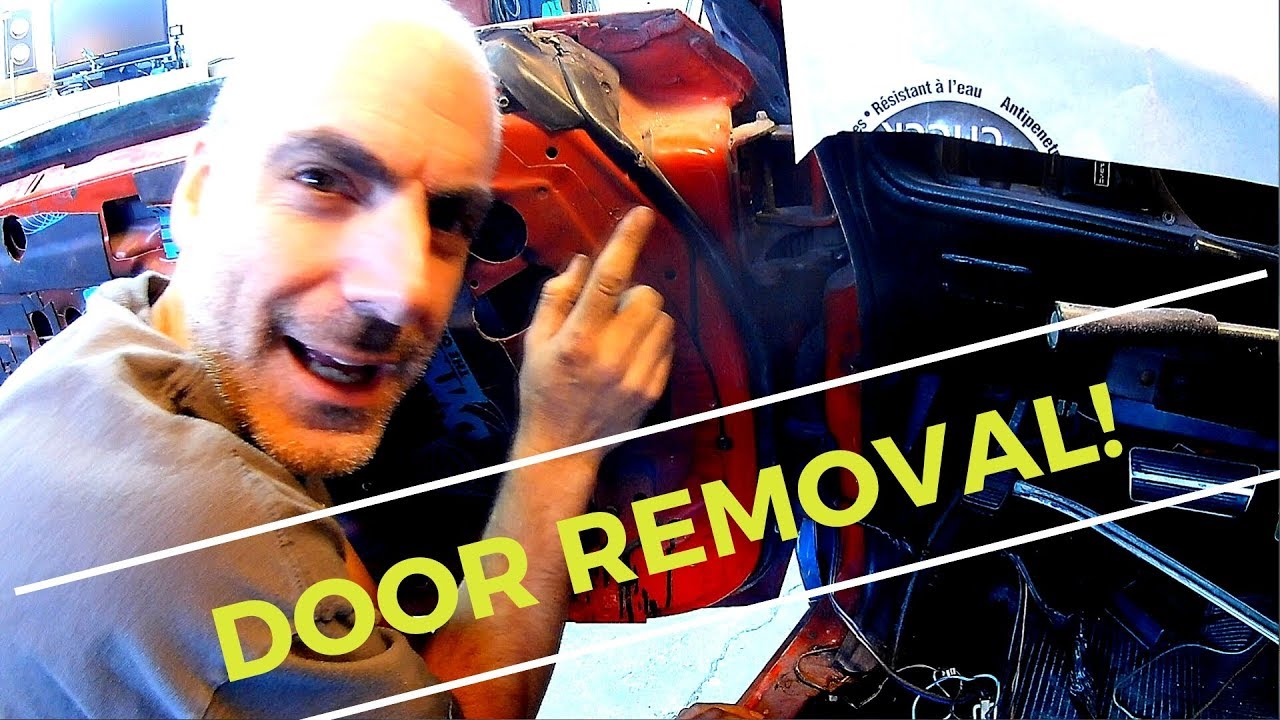 Removing the door from my 1979 Trans Am with the use of a door hanger tool