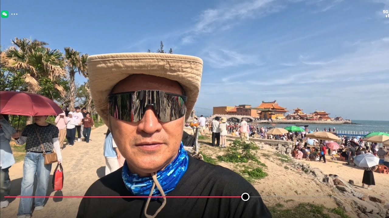 福建泉州:游玩永宁古镇不错！到石狮黄金海岸游玩洛珈寺人太多了😅😅😅