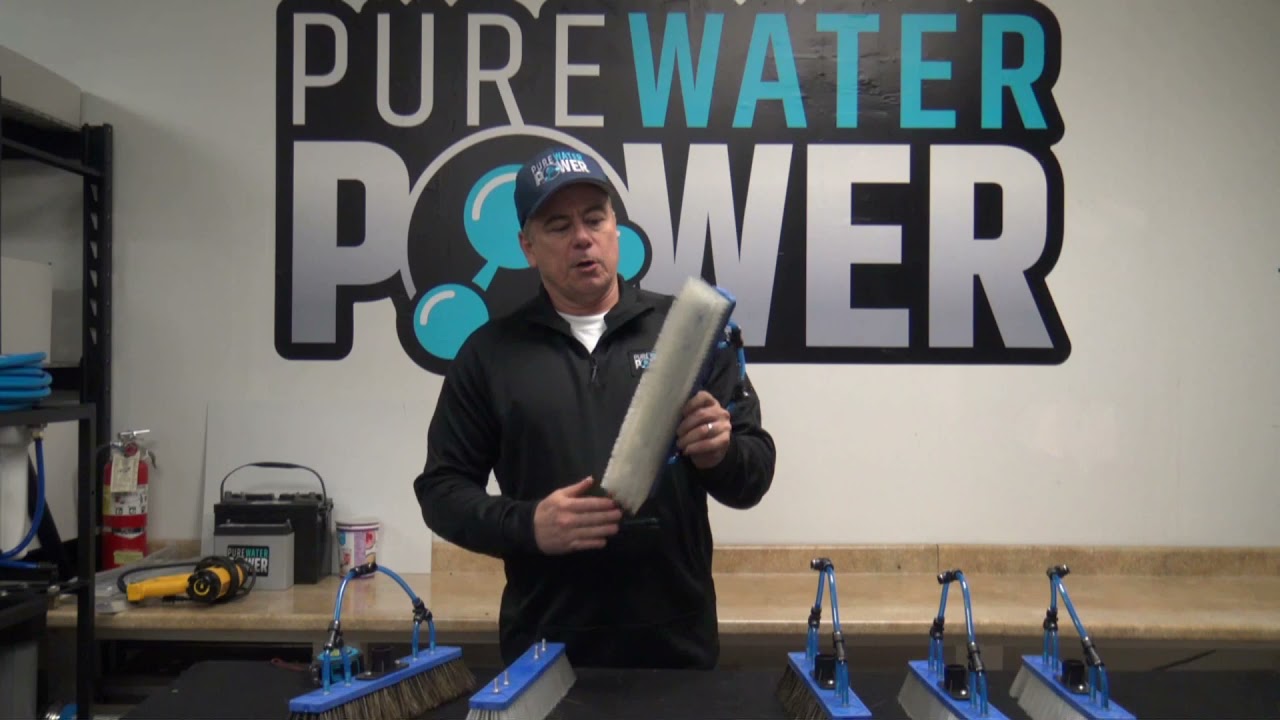 Pure Water Power Waterfed Pole Brushes