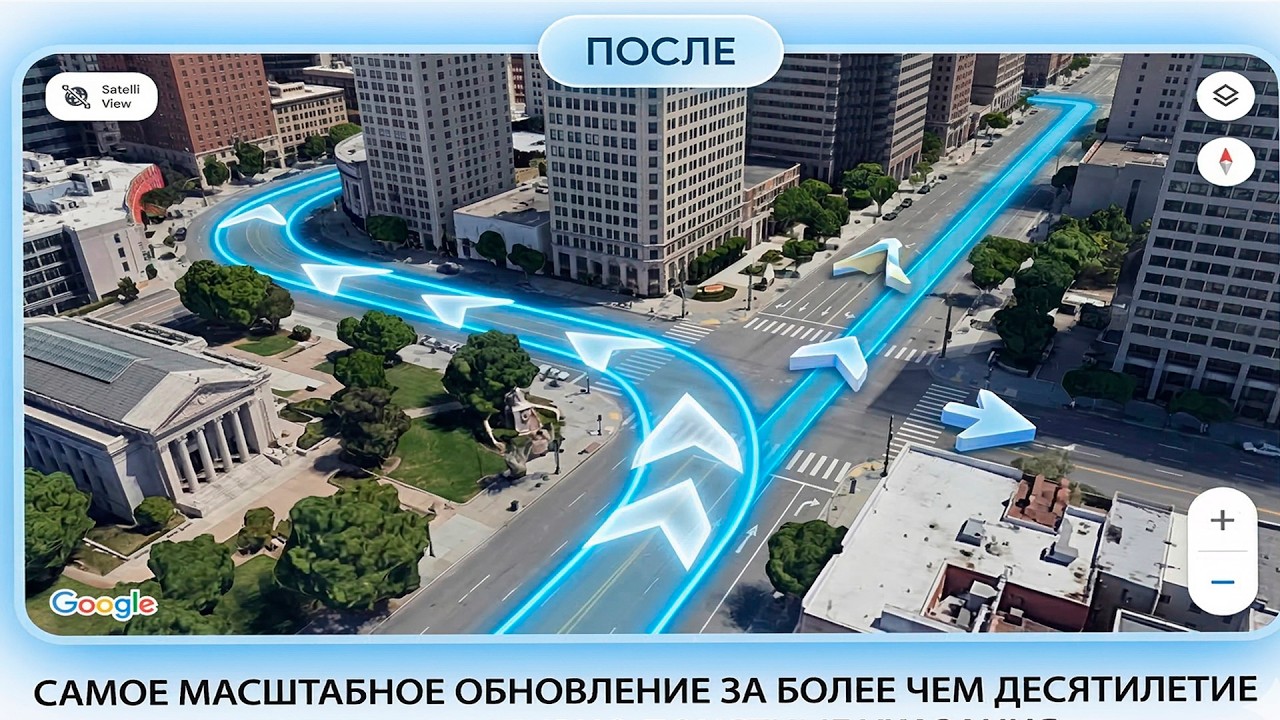 Самое масштабное обновление Google Карты за последнее десятилетие